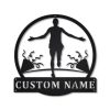 Marathon Metal Sign Personalized Metal Name Signs Home Decor Sport Lovers Gifts 1