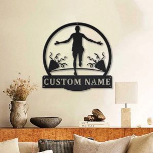 Marathon Metal Sign Personalized Metal Name Signs Home Decor Sport Lovers Gifts 2