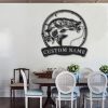 Northern Pike Fish Pole Metal Art Personalized Metal Name Sign Decor Home Gift for Fishing Lover 4