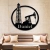 Oil Rig Offshore Custom Metal Name Sign Driller Derrickhand Motorman Roughneck 1