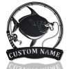 Opahs Fish Fishing Pole Metal Art Personalized Metal Name Sign Decor Home Gift for Fisherman 1