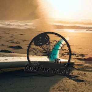 Paragliding Metal Sign Personalized Metal Name Signs Home Decor Sport Lovers Gifts 2