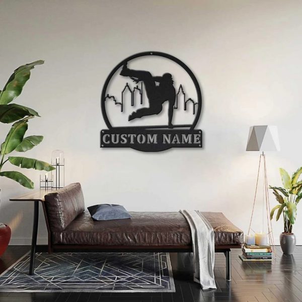 Parkour Metal Sign Personalized Metal Name Signs Outdoor Home Decor Sport Lovers Gifts