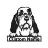 Petit Basset Griffon Vendeen Dog Metal Art Personalized Metal Name Sign Decor Home Gift for Dog Lover 1