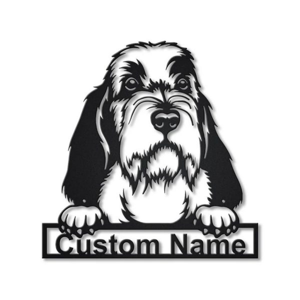 Petit Basset Griffon Vendéen Dog Metal Art Personalized Metal Name Sign Decor Home Gift for Dog Lover