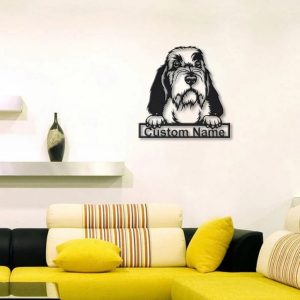 Petit Basset Griffon Vendéen Dog Metal Art Personalized Metal Name Sign Decor Home Gift for Dog Lover