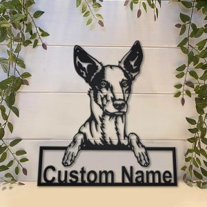 Podenco Dog Metal Art Personalized Metal Name Sign Decor Home Gift for Dog Lover 3