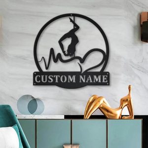Pole Dance Metal Sign Personalized Metal Name Signs Home Decor Sport Lovers Gifts 3