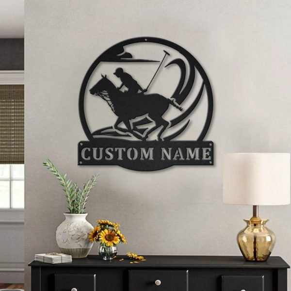 Polo Sport Metal Sign Personalized Metal Name Signs Home Decor Sport Lovers Gifts