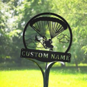Powered Parachute Metal Sign Personalized Metal Name Signs Outdoor Home Decor Sport Lovers Gifts 3