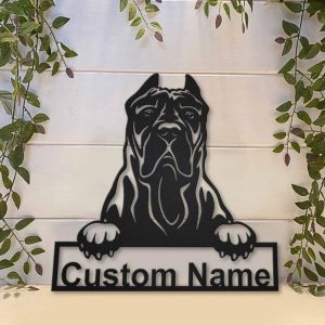 Presa Canario Dog Metal Art Personalized Metal Name Sign Decor Home Gift for Dog Lover 3