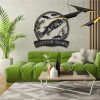 Puffer Fish Fishing Pole Metal Art Personalized Metal Name Sign Decor Home Gift for Fishing Lover 3