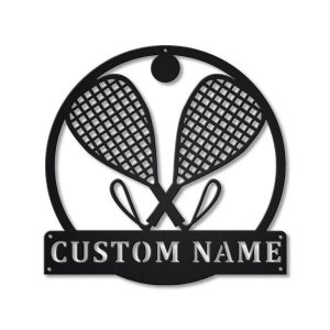 Racquetball Metal Sign Personalized Metal Name Signs Home Decor Sport Lovers Gifts