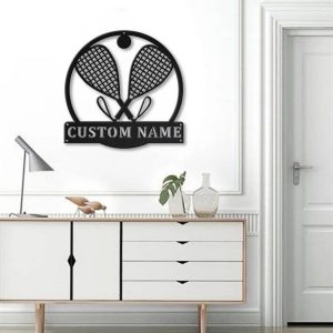 Racquetball Metal Sign Personalized Metal Name Signs Home Decor Sport Lovers Gifts 2