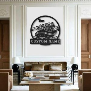 Rafting Metal Sign Personalized Metal Name Signs Home Decor Sport Lovers Gifts 4