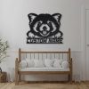 Red Panda Metal Art Personalized Metal Name Sign Decor Home Gift for Animal Lover 3