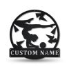 Rhythmic Gymnastics Ball Metal Sign Personalized Metal Name Signs Home Decor Sport Lovers Gifts 1