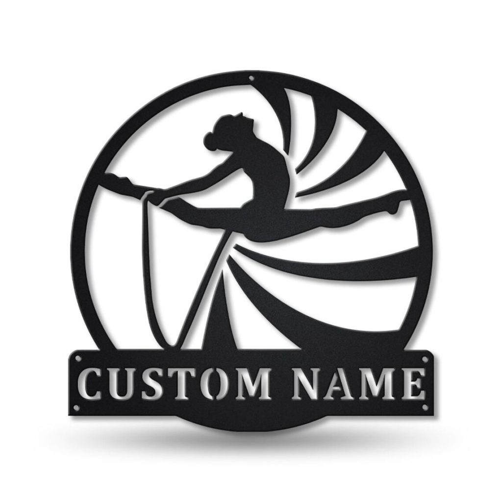 Igd Rope Sign Rhythmic Gymnastics Rope Metal Sign Personalized Metal Name Signs Home ...