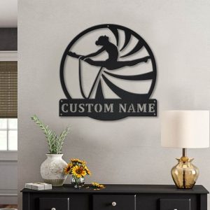 Rhythmic Gymnastics Rope Metal Sign Personalized Metal Name Signs Home Decor Sport Lovers Gifts 4