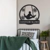Rings Gymnastics Metal Sign Personalized Metal Name Signs Home Decor Sport Lovers Gifts 2