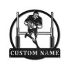 Rugby Union Metal Sign Personalized Metal Name Signs Home Decor Sport Lovers Gifts 1