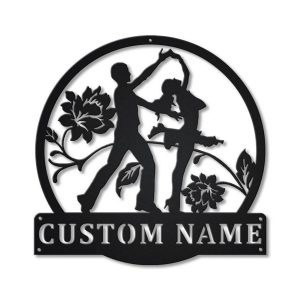 Salsa Dance Metal Sign Personalized Metal Name Signs Home Decor Sport Lovers Gifts