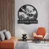 Scuba Diving Girl Metal Sign Personalized Metal Name Signs Home Decor Sport Lovers Gifts 4