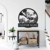 Scuba Diving Girl Metal Sign Personalized Metal Name Signs Home Decor Sport Lovers Gifts 5