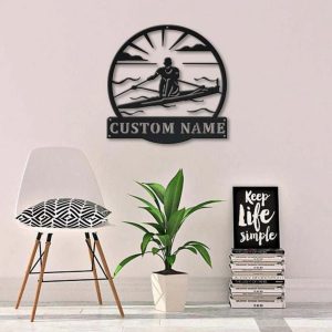 Sculling Sport Metal Sign Personalized Metal Name Signs Home Decor Sport Lovers Gifts 4