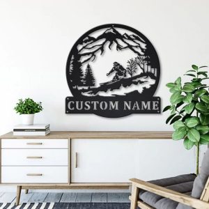 Skiing Metal Sign Personalized Metal Name Signs Home Decor Sport Lovers Gifts 4