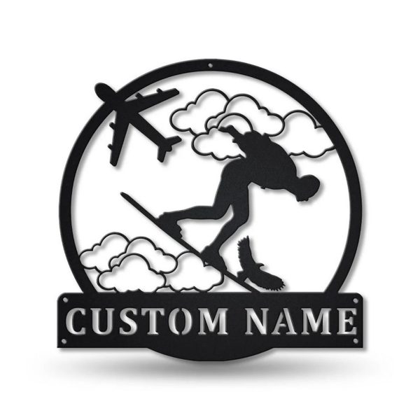 Skysurfing Sport Metal Sign Personalized Metal Name Signs Home Decor Sport Lovers Gifts