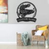 Snakehead Fish Metal Art Personalized Metal Name Sign Decor Home Fishing Gift for Fisherman 4
