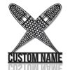 Snow Shoes Trekking Metal Sign Personalized Metal Name Signs Home Decor Hiking Lovers Gifts 1