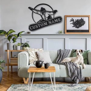 Snowboarding Metal Sign Personalized Metal Name Signs Home Decor Sport Lovers Gifts 2 1