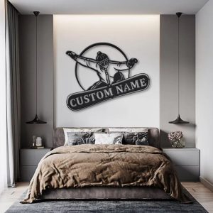 Snowboarding Metal Sign Personalized Metal Name Signs Home Decor Sport Lovers Gifts 4 1