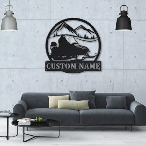 Snowmobiling Metal Sign Personalized Metal Name Signs Home Decor Sport Lovers Gifts 3