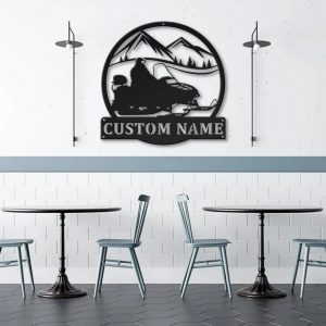 Snowmobiling Metal Sign Personalized Metal Name Signs Home Decor Sport Lovers Gifts 4