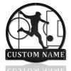 Soccer Players Metal Sign Personalized Metal Name Signs Home Decor Soccer Fans Gifts 1