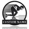 Speed Skating Metal Sign Personalized Metal Name Signs Home Decor Sport Lovers Gifts 1