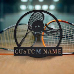 Squash Sport Metal Sign Personalized Metal Name Signs Home Decor Sport Lovers Gifts