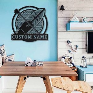 Standup Paddleboarding Metal Sign Personalized Metal Name Signs Home Decor Sport Lovers Gifts 2