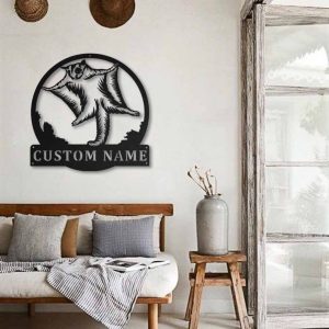 Sugar Glider Metal Art Personalized Metal Name Sign Decor Home Gift for Animal Lover 2