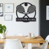 Tennis Metal Sign Personalized Metal Name Signs Home Decor Sport Lovers Gifts 2