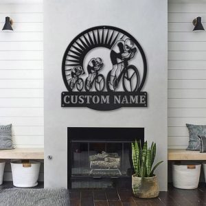 Track Cycling Metal Sign Personalized Metal Name Signs Home Decor Sport Lovers Gifts 3