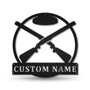 Trap Shooting Metal Sign Personalized Metal Name Signs Home Decor Sport Lovers Gifts 1