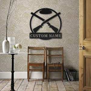 Trap Shooting Metal Sign Personalized Metal Name Signs Home Decor Sport Lovers Gifts 2