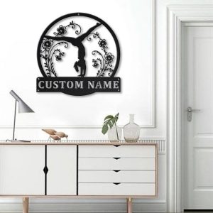 Tumbling Metal Sign Personalized Metal Name Signs Home Decor Sport Lovers Gifts 3