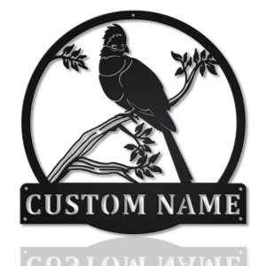 Turaco Birds Metal Art Personalized Metal Name Sign Decor Home Gift for Animal Lover 1