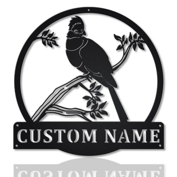 Turaco Birds Metal Art Personalized Metal Name Sign Decor Home Gift for Animal Lover