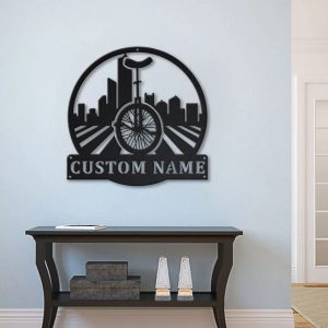 Unicycling Metal Sign Personalized Metal Name Signs Home Decor Sport Lovers Gifts 3